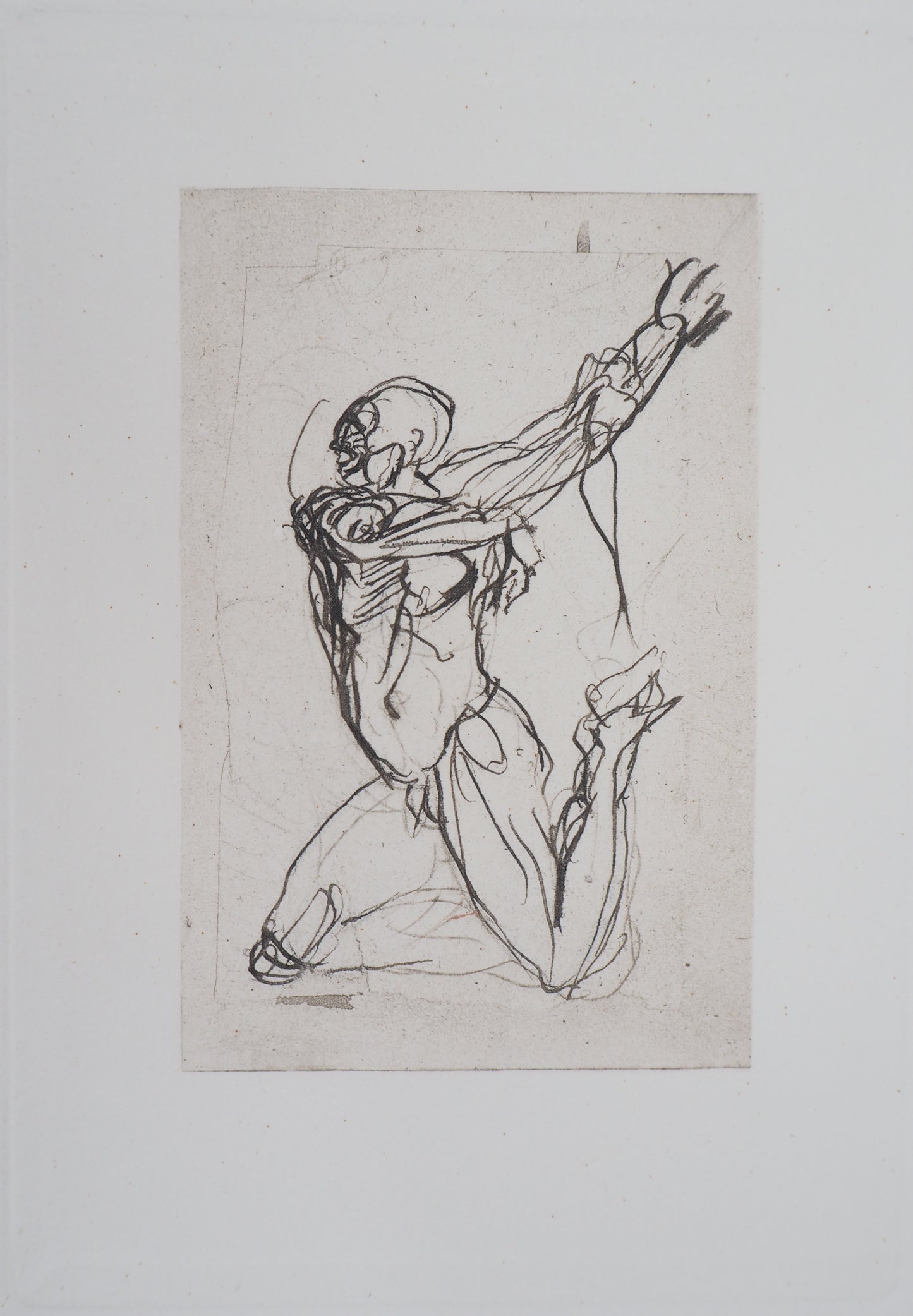 Auguste RODIN : Deux planches d'Ombres - Gravure