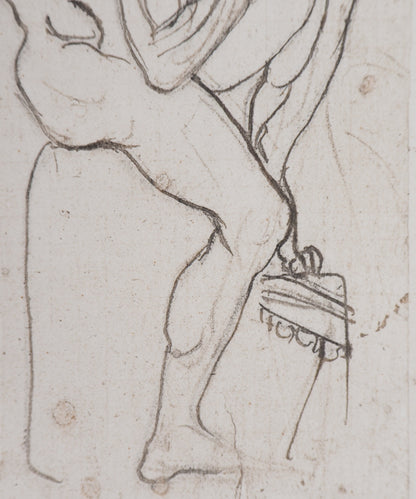 Auguste RODIN : Deux planches d'Ombres - Gravure