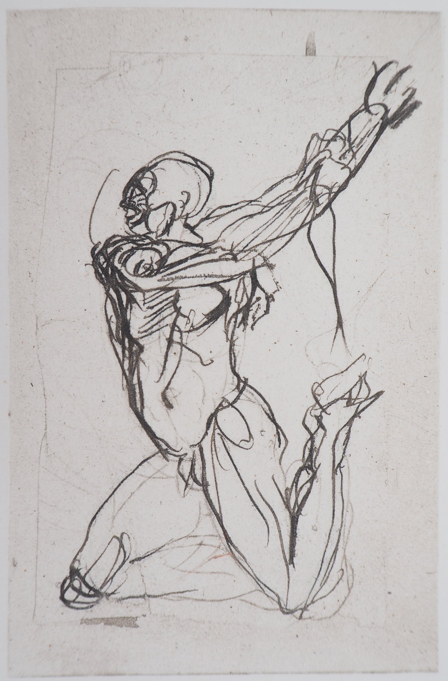 Auguste RODIN : Deux planches d'Ombres - Gravure