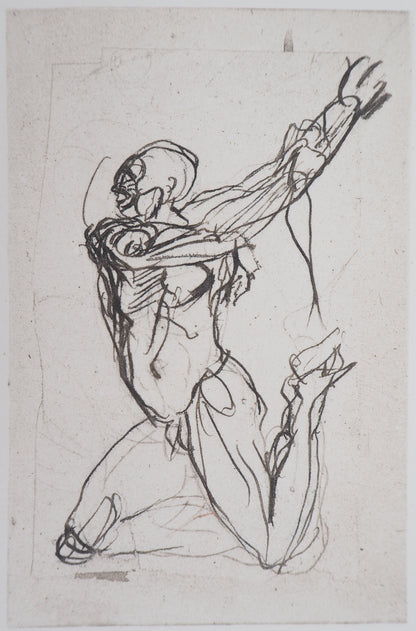 Auguste RODIN : Deux planches d'Ombres - Gravure