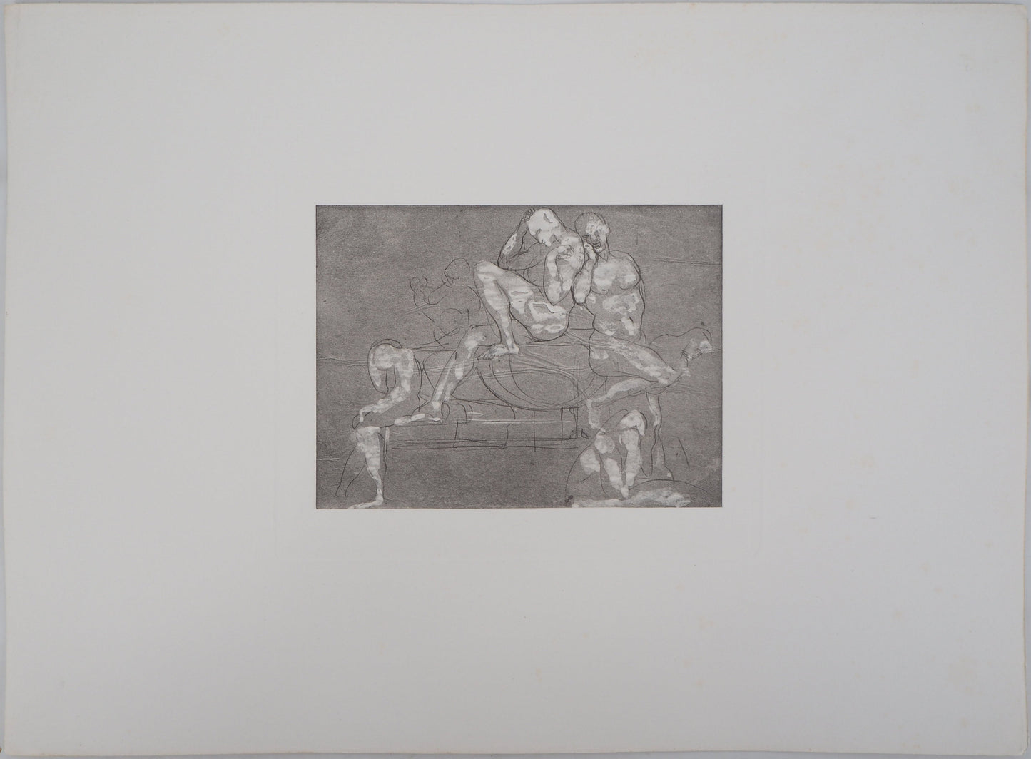 Auguste RODIN : Groupe d’ombres - Gravure