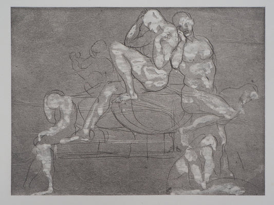 Auguste RODIN : Groupe d’ombres - Gravure