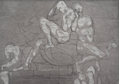 Auguste RODIN : Groupe d’ombres - Gravure