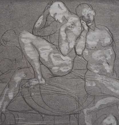 Auguste RODIN : Groupe d’ombres - Gravure