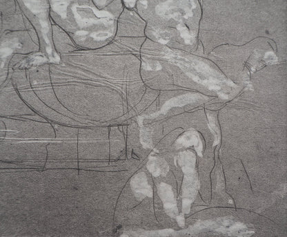 Auguste RODIN : Groupe d’ombres - Gravure