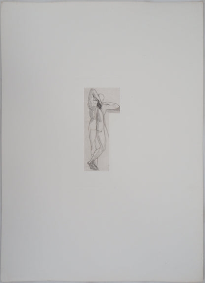 Auguste RODIN : Ombre de guerrier  - Gravure