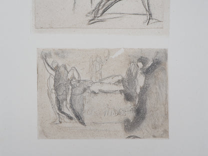 Auguste RODIN : Trois dessins - Gravure