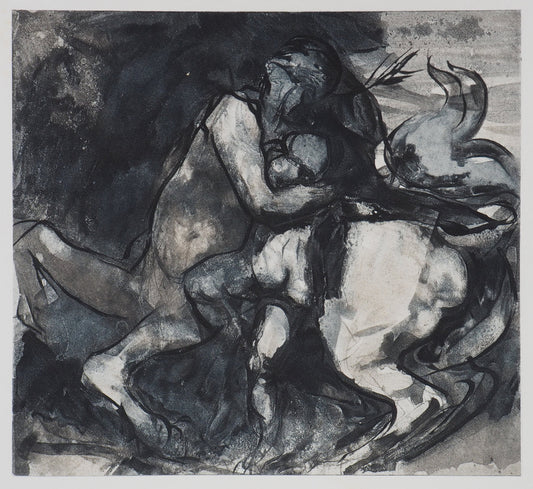 Auguste RODIN : Centaure et enfant  - Gravure