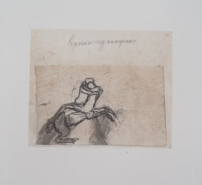 Auguste RODIN : Lignes grecques - Gravure