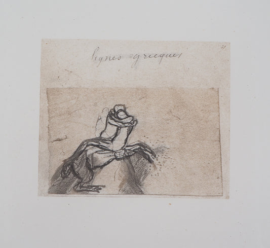 Auguste RODIN : Lignes grecques - Gravure
