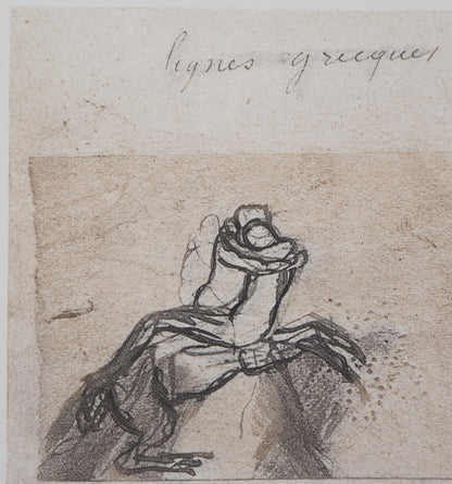 Auguste RODIN : Lignes grecques - Gravure