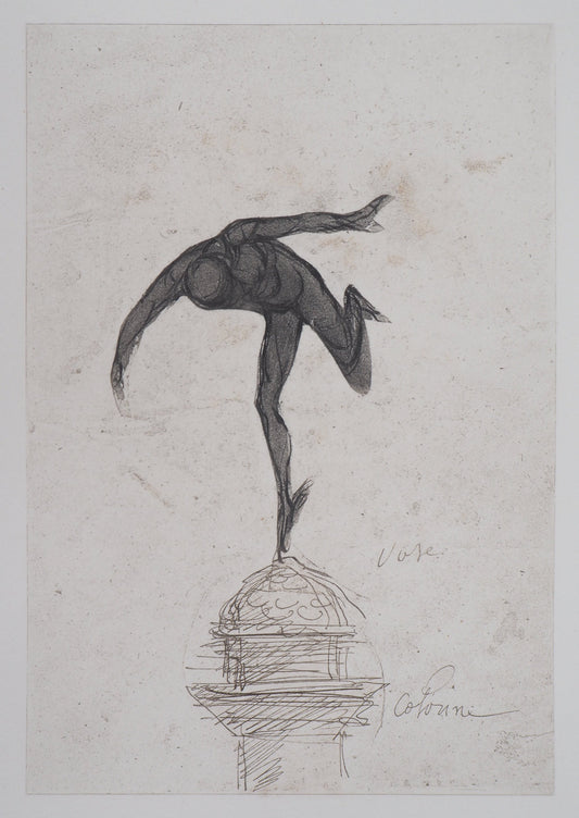 Auguste RODIN : Mercure - Gravure