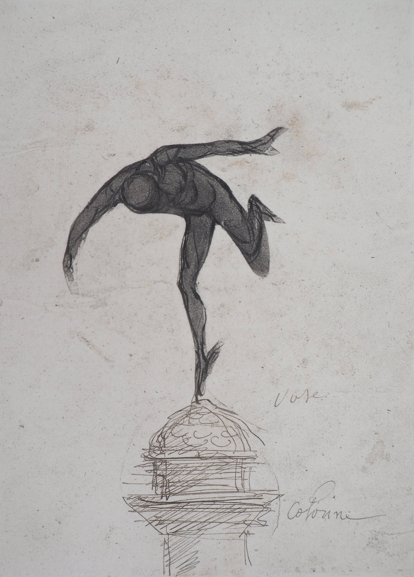 Auguste RODIN : Mercure - Gravure