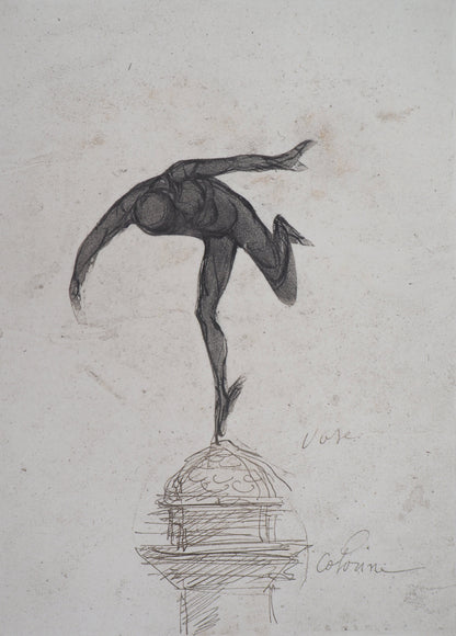 Auguste RODIN : Mercure - Gravure
