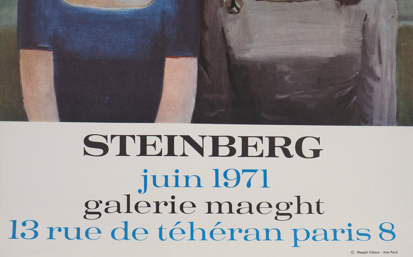 Saul STEINBERG : Galerie Maeght Expo 1973 - Affiche originale
