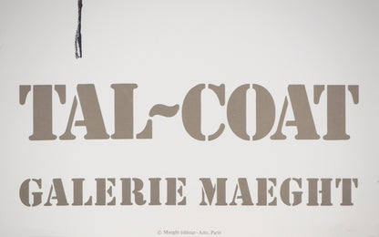 Pierre TAL COAT : Abstraction en Noir et Vert - Lithographie originale
