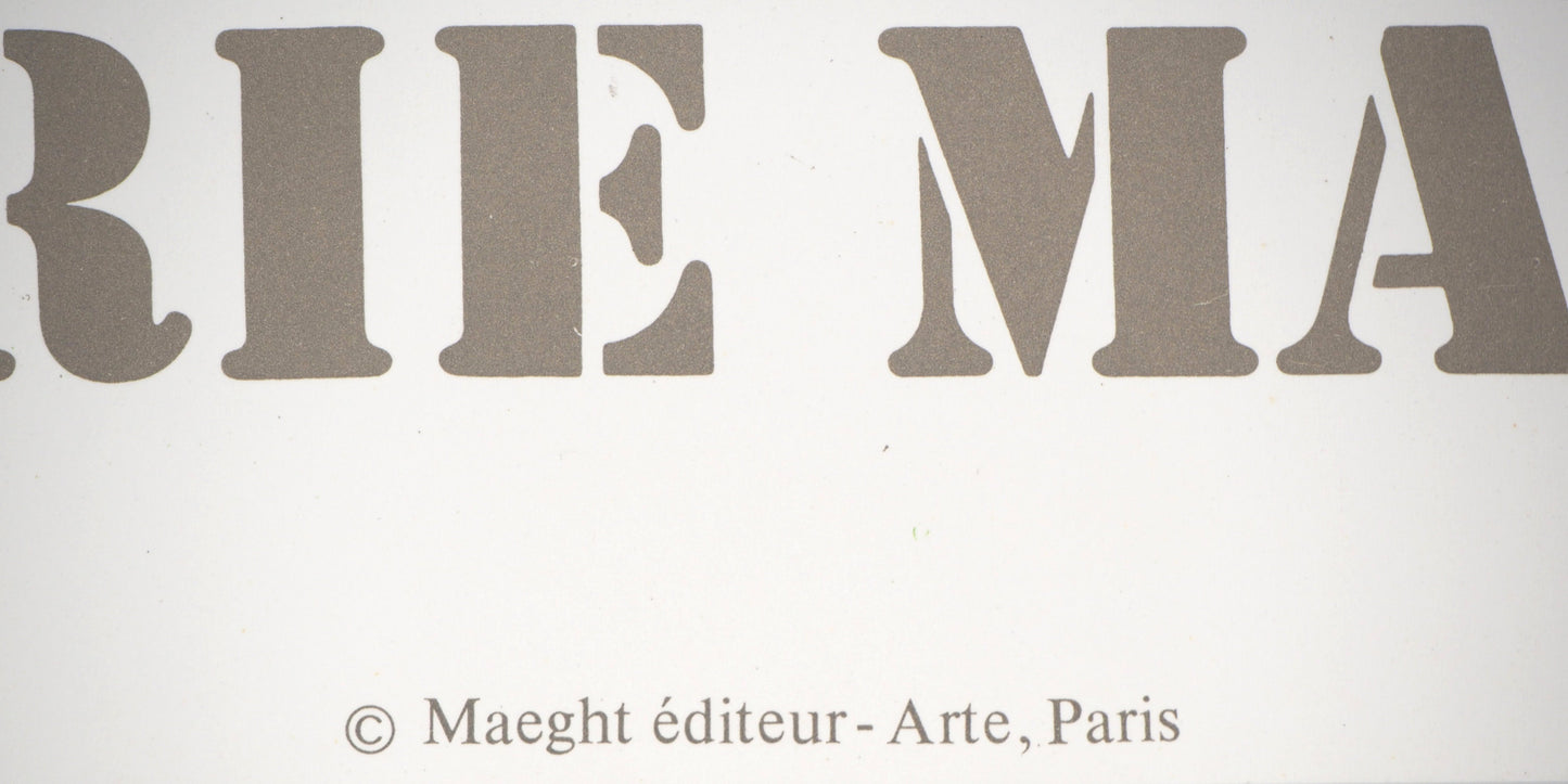 Pierre TAL COAT : Abstraction en Noir et Vert - Lithographie originale