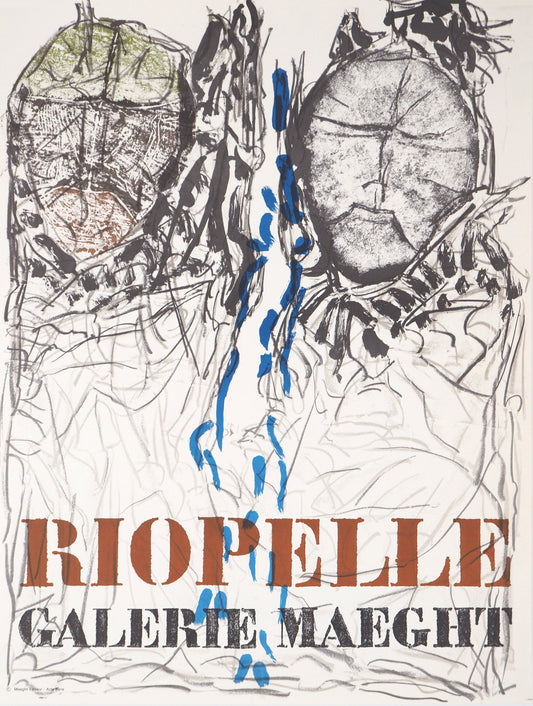 Jean Paul RIOPELLE : Exposition 1974 - Lithographie originale