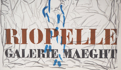 Jean Paul RIOPELLE : Exposition 1974 - Lithographie originale