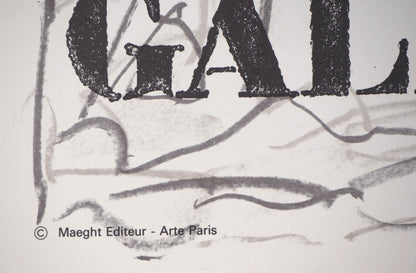 Jean Paul RIOPELLE : Exposition 1974 - Lithographie originale