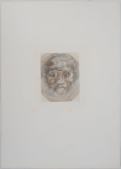 Auguste RODIN : Masque d’homme - Gravure