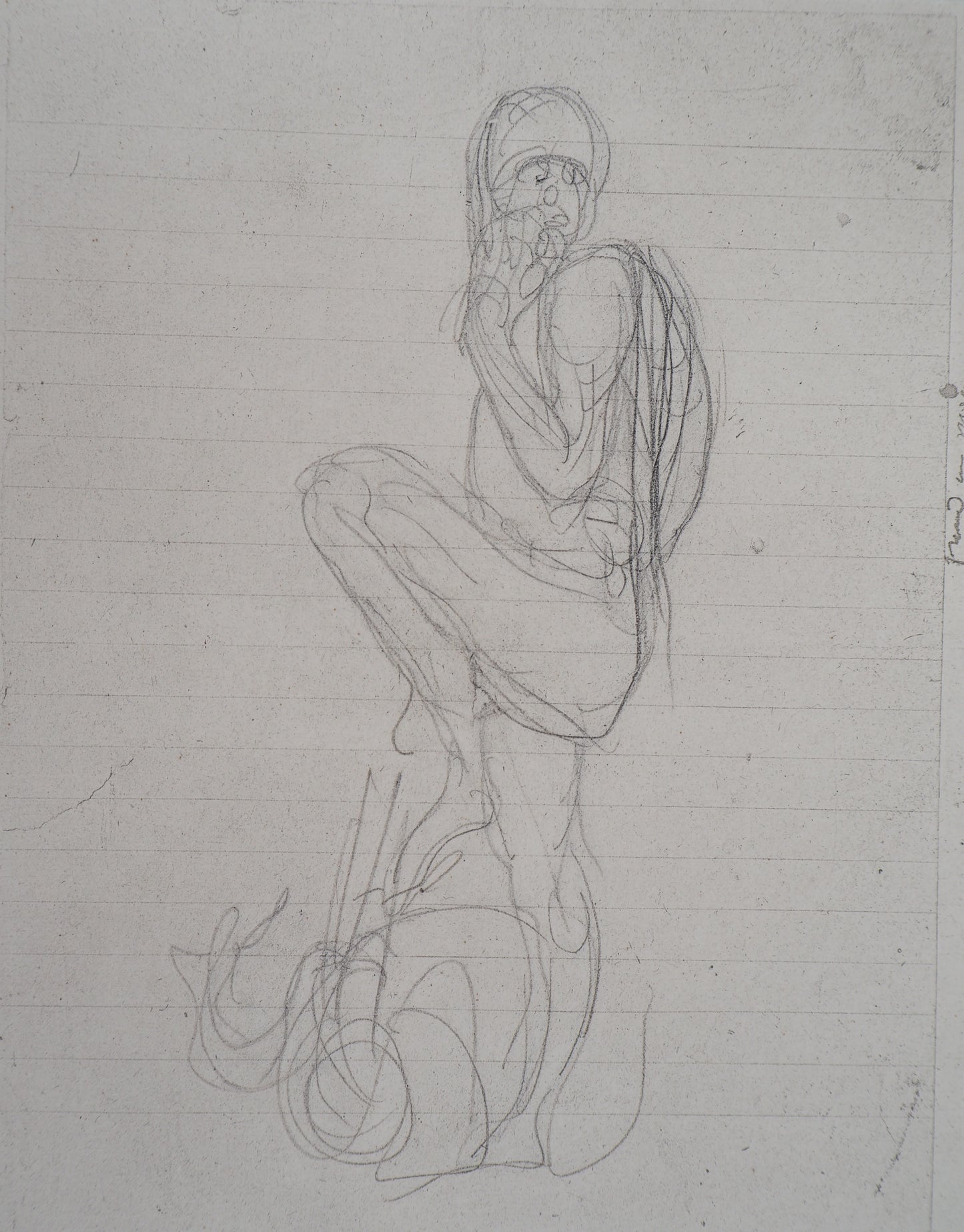 Auguste RODIN : Ugolin - Gravure