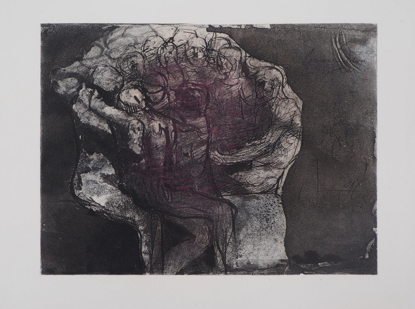 Auguste RODIN : La création - Gravure