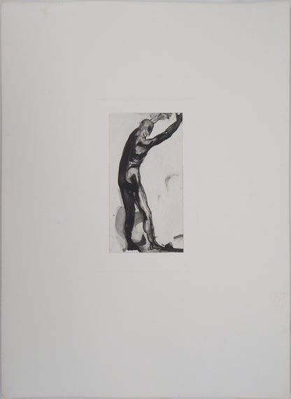 Auguste RODIN : Homme en noir - Gravure