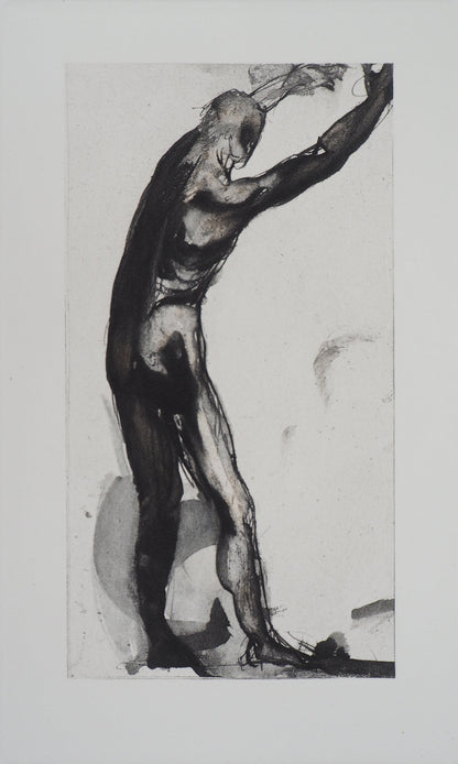 Auguste RODIN : Homme en noir - Gravure
