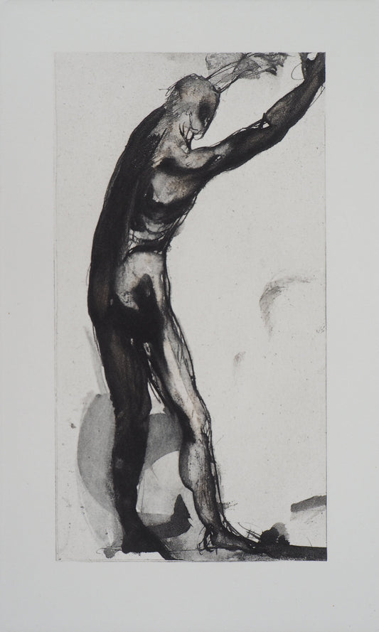 Auguste RODIN : Homme en noir - Gravure