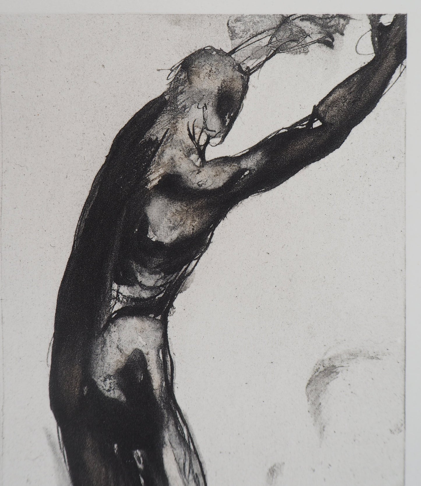 Auguste RODIN : Homme en noir - Gravure