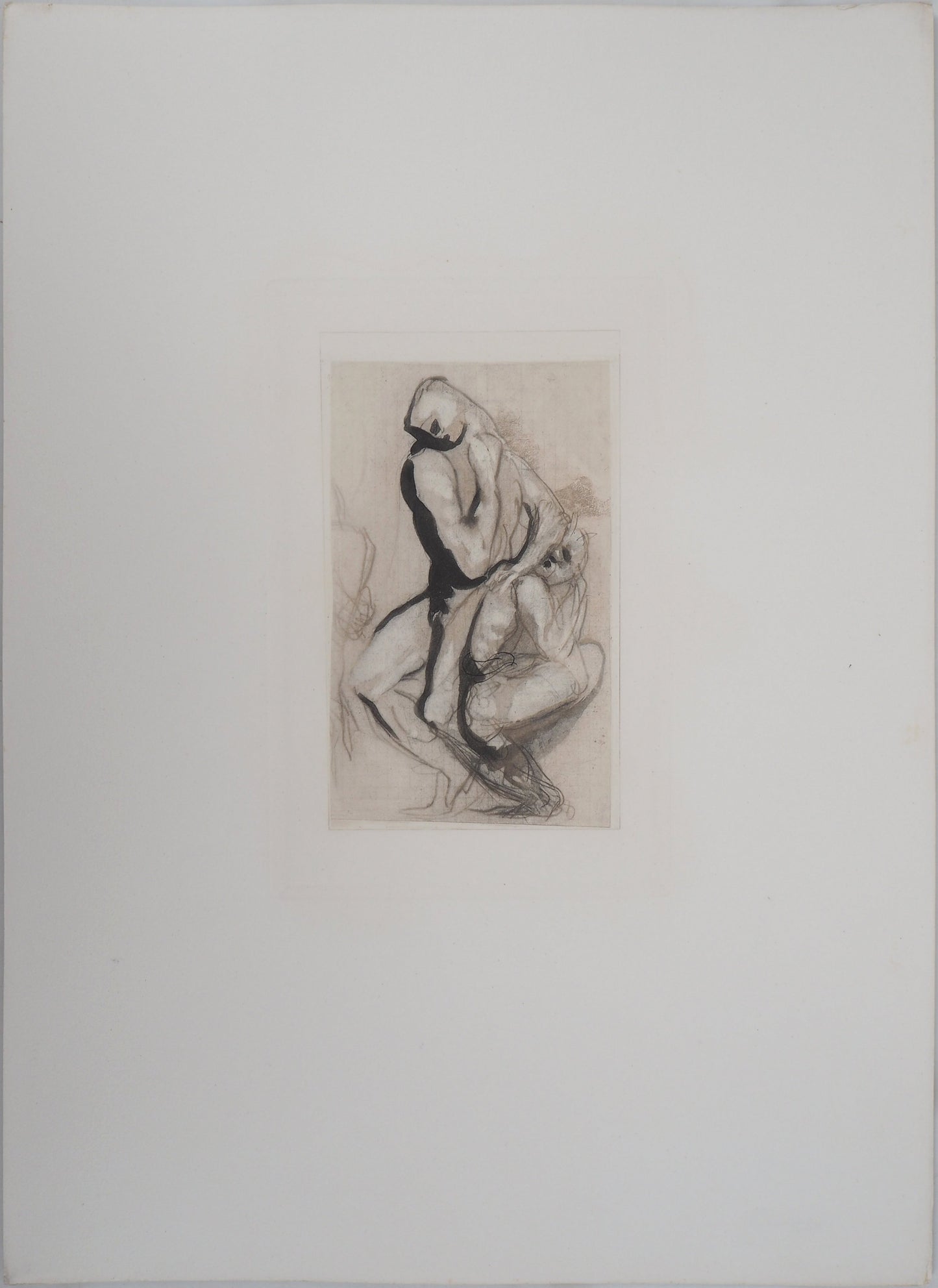 Auguste RODIN : Groupe d’hommes - Gravure