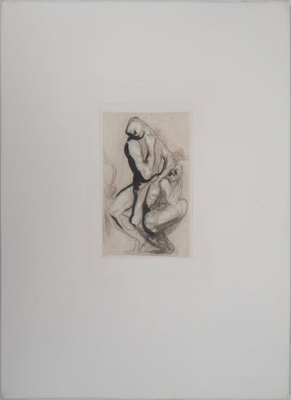 Auguste RODIN : Groupe d’hommes - Gravure