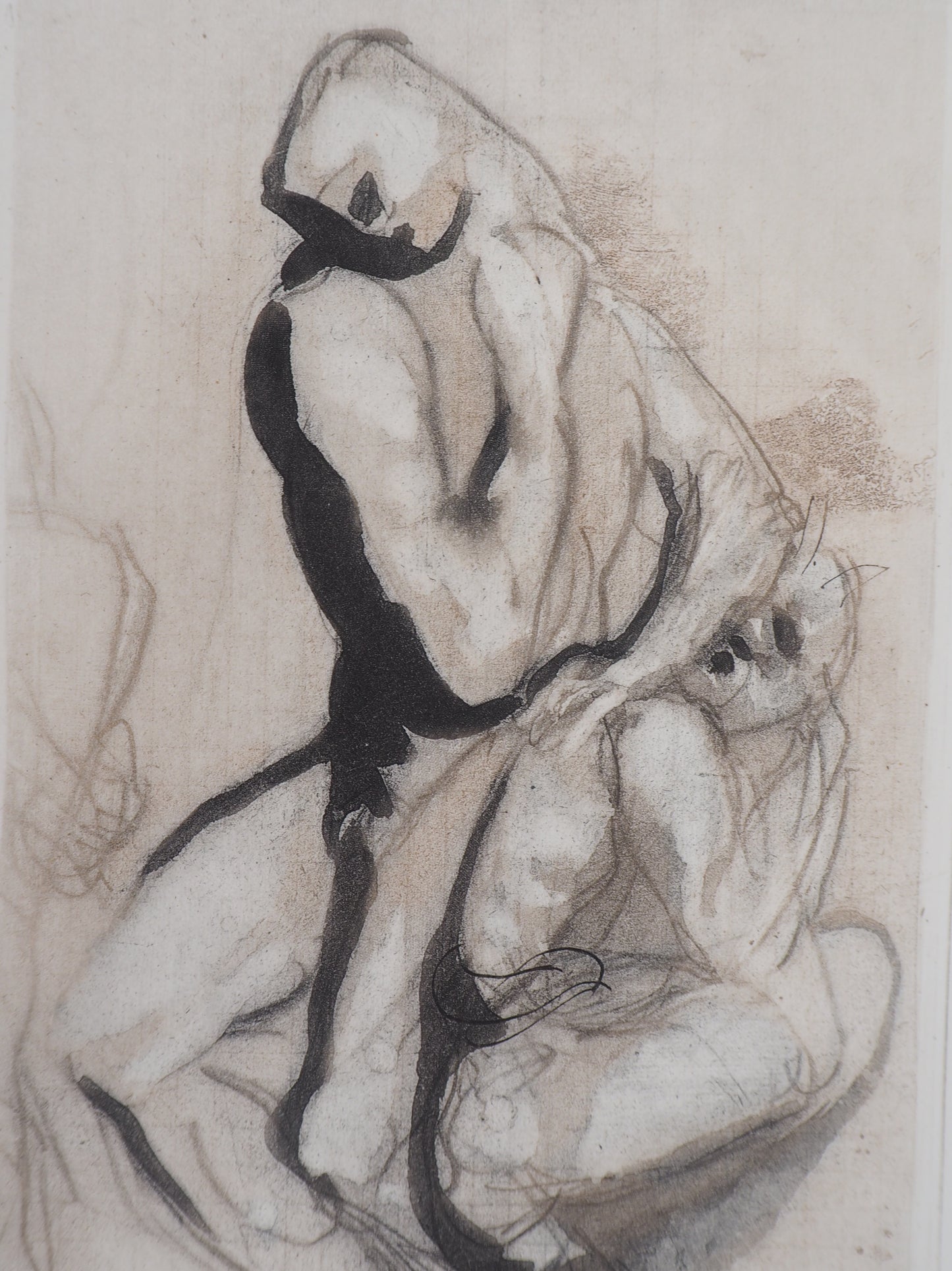 Auguste RODIN : Groupe d’hommes - Gravure