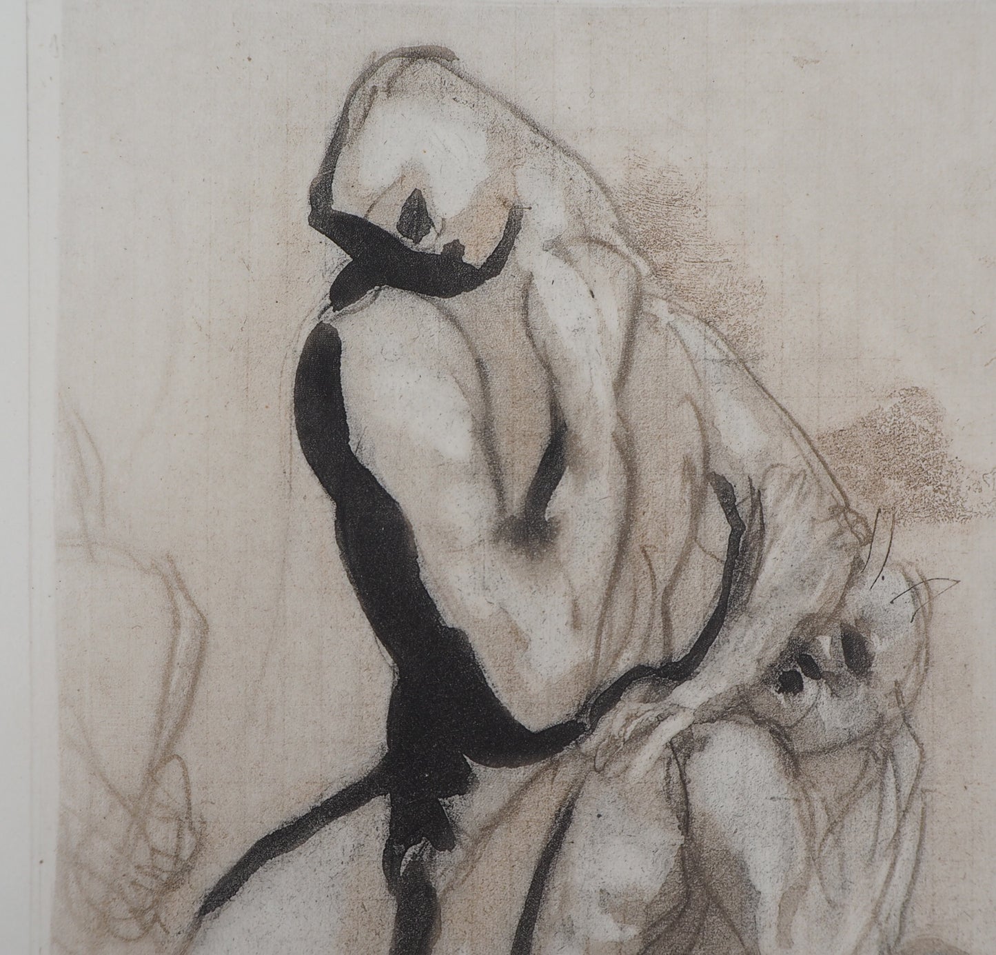 Auguste RODIN : Groupe d’hommes - Gravure