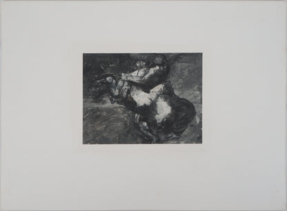 Auguste RODIN : La force et la ruse - Gravure