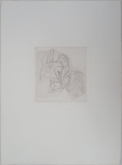 Auguste RODIN : Prométhée - Gravure
