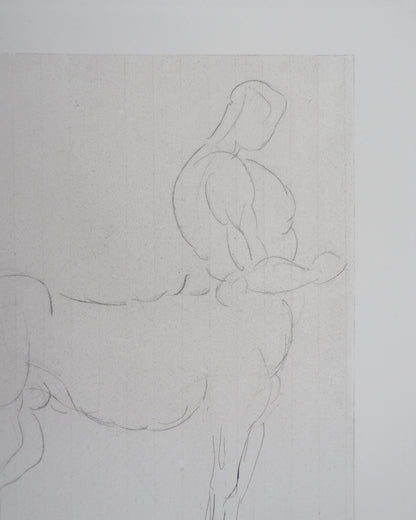 Auguste RODIN : Centaure - Gravure