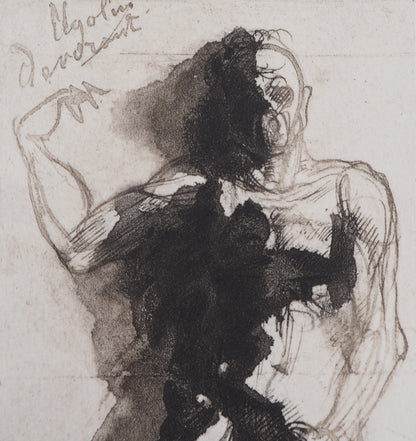 Auguste RODIN : Ugolin raconte au Dante - Gravure