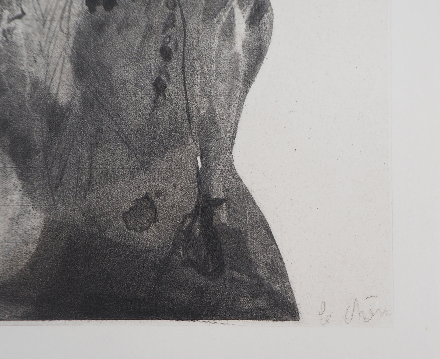 Auguste RODIN : Ugolin emprisonné - Gravure