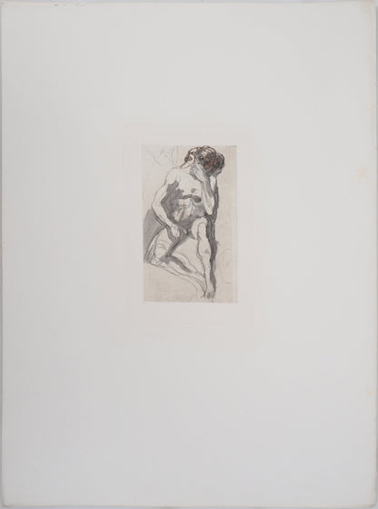 Auguste RODIN : Cerbère - Gravure