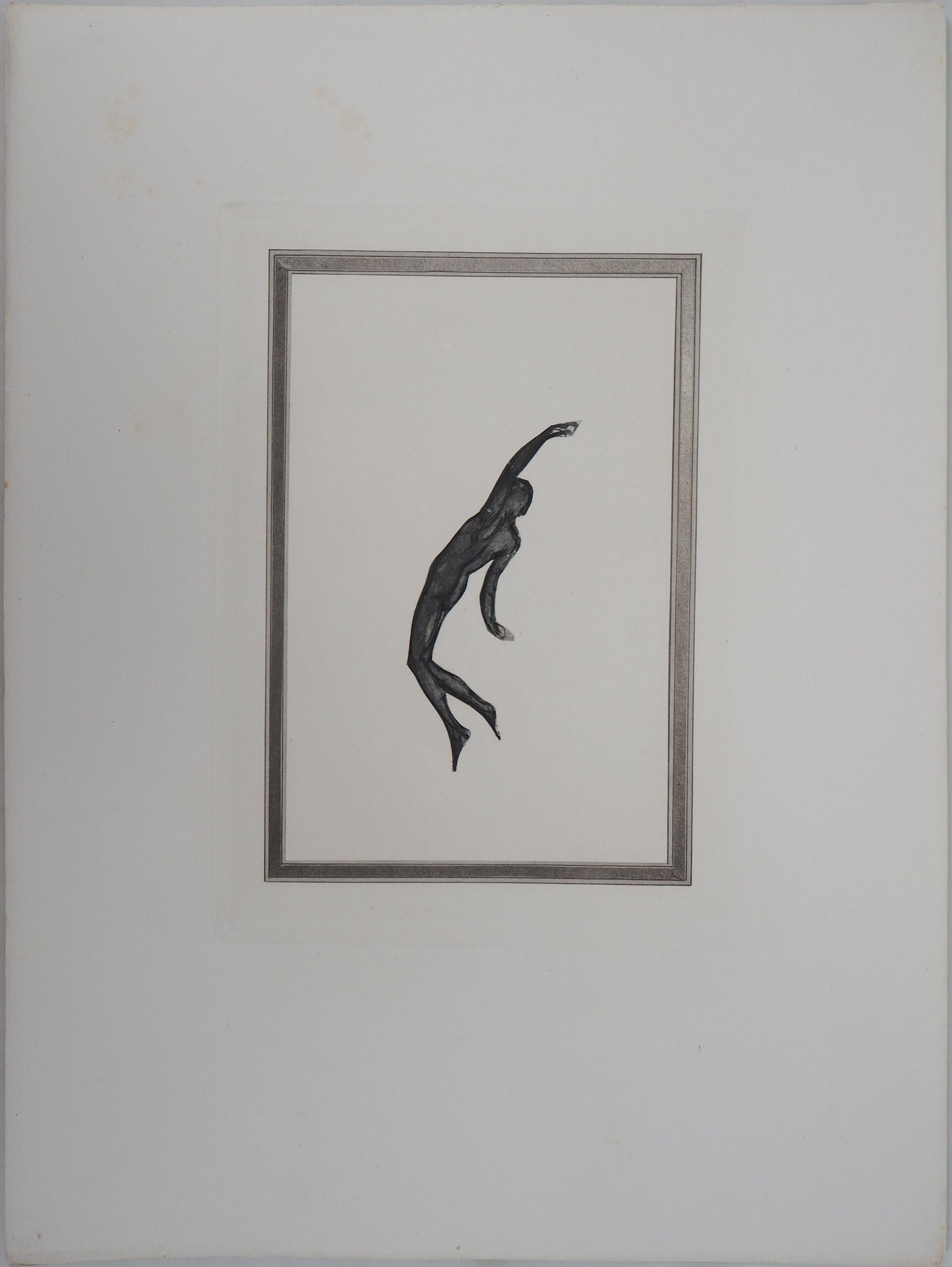 Auguste RODIN : Démon dans l’espace - Gravure