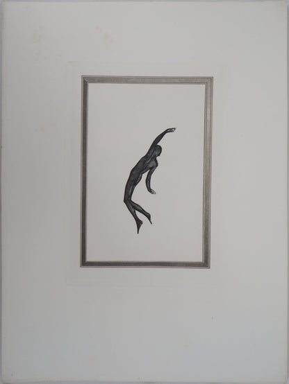 Auguste RODIN : Démon dans l’espace - Gravure