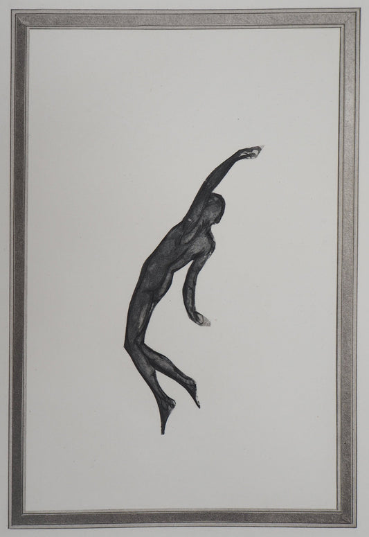 Auguste RODIN : Démon dans l’espace - Gravure