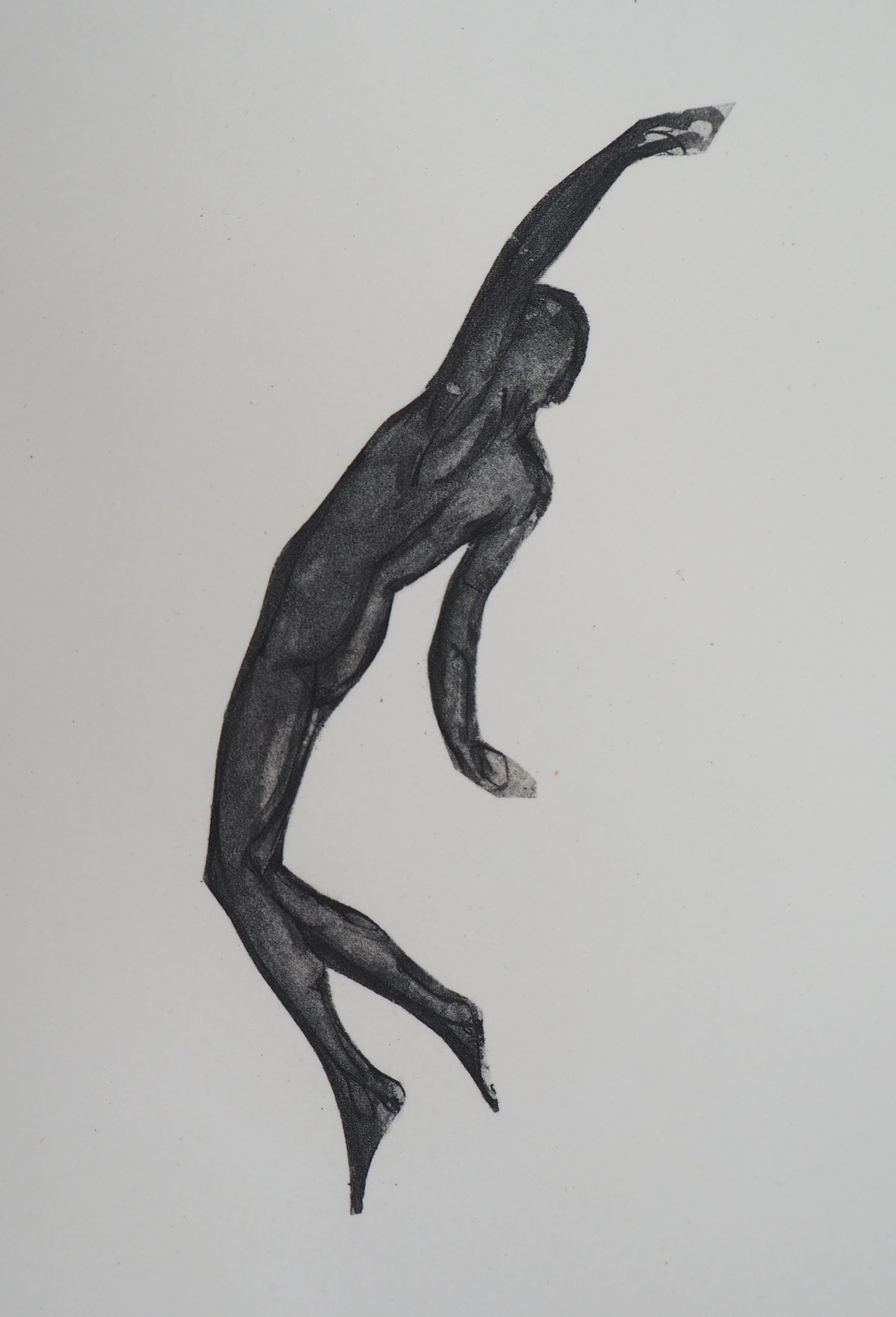 Auguste RODIN : Démon dans l’espace - Gravure