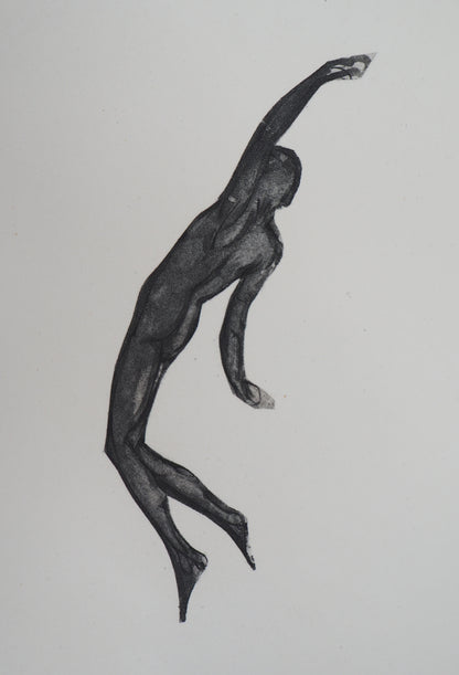 Auguste RODIN : Démon dans l’espace - Gravure