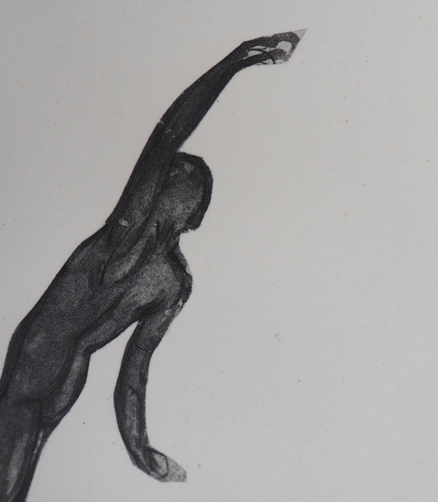 Auguste RODIN : Démon dans l’espace - Gravure