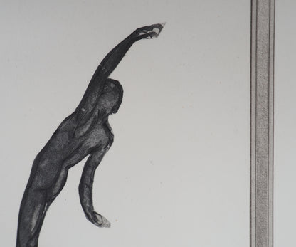 Auguste RODIN : Démon dans l’espace - Gravure