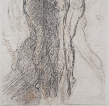 Auguste RODIN : Groupe de damnés suspendus par les bras - Gravure