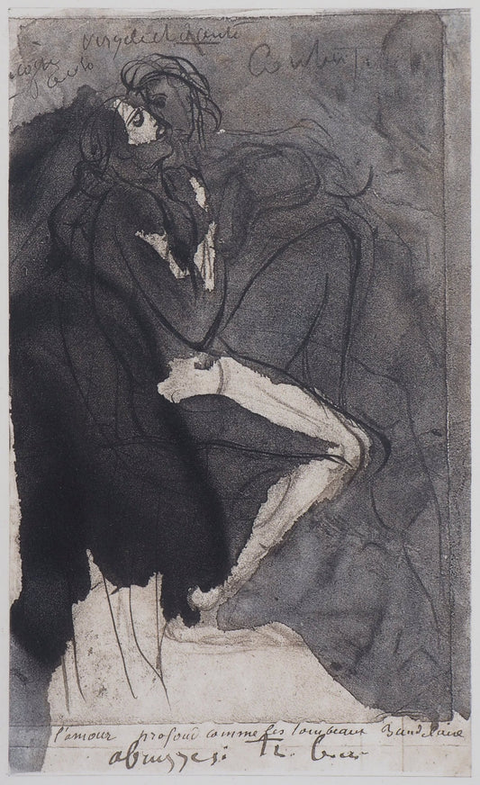 Auguste RODIN : Cercle des amours - Gravure